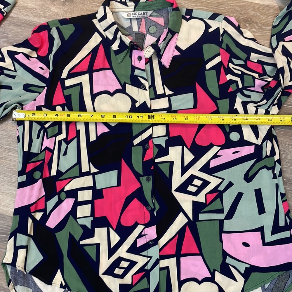 Big Dart Retro Art 90's Y2k Colorful Geometric Pr… - image 6